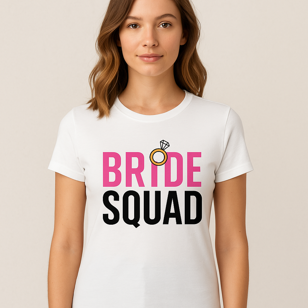 Camiseta Despedidas Bride Squad Anillo