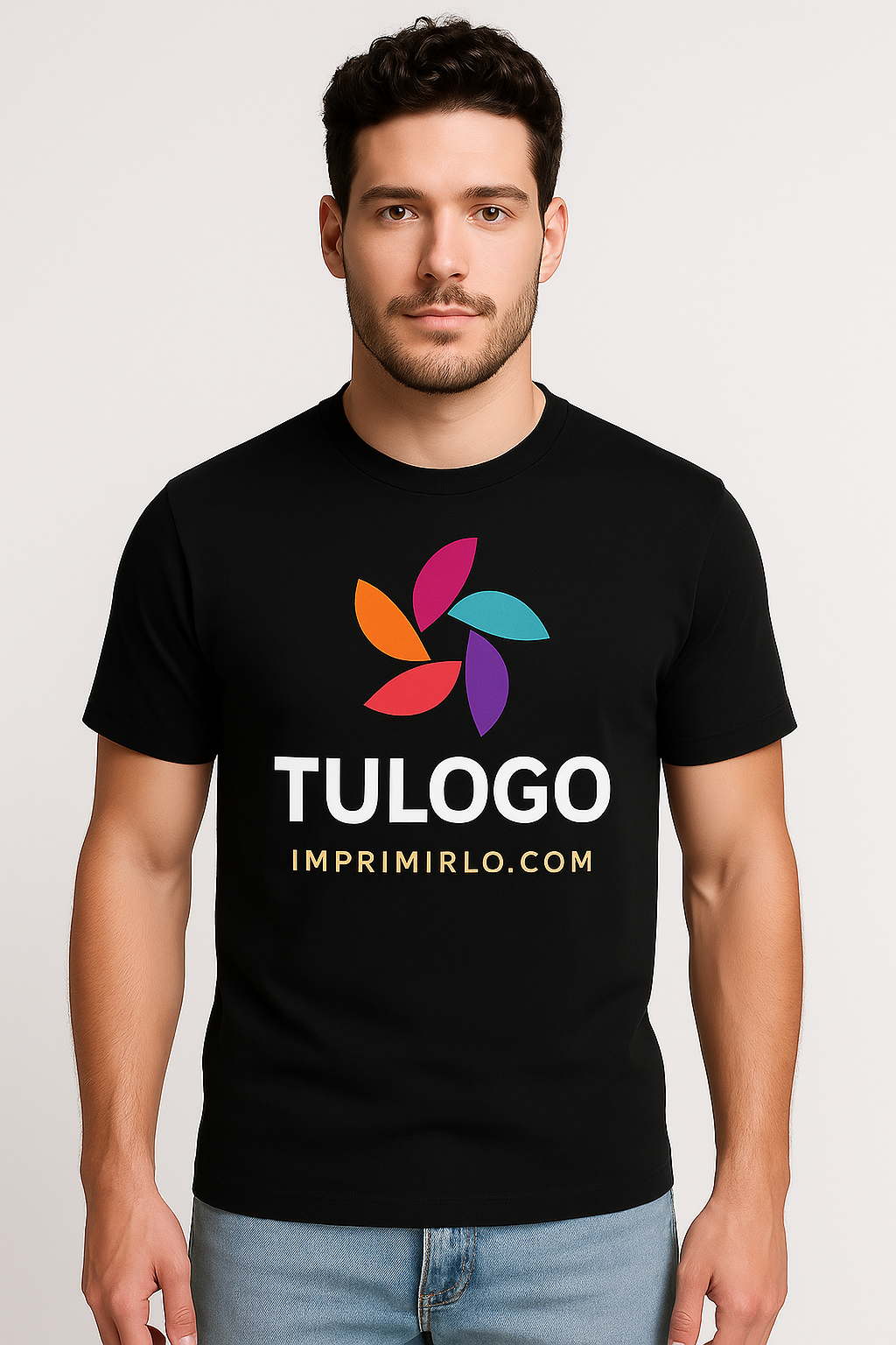 Camiseta Gruesa 190g. Personalizada Hombre Manga Corta