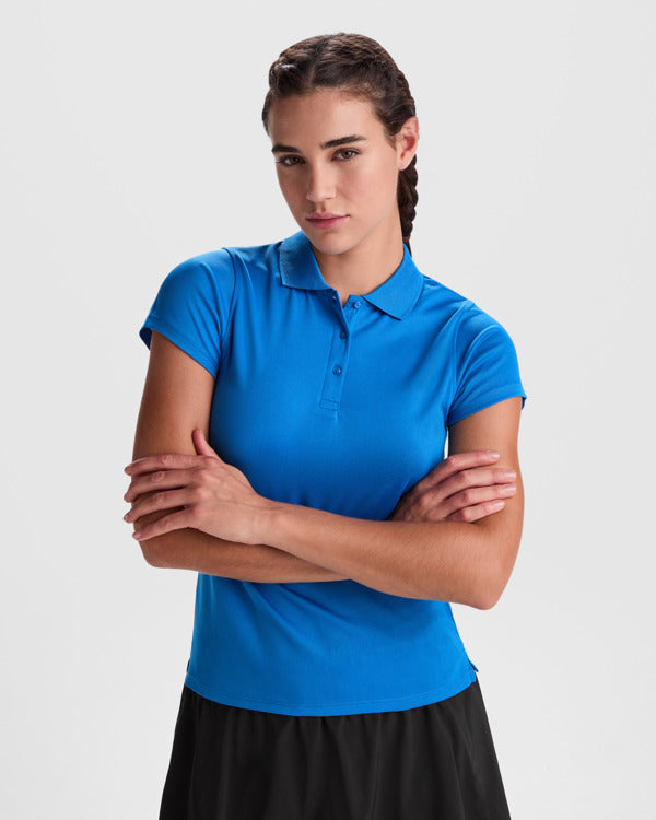 Polo técnico de mujer personalizado con logo