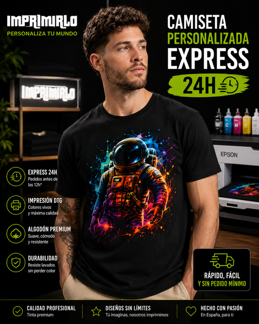 Camiseta Personalizada DTG Express 24h