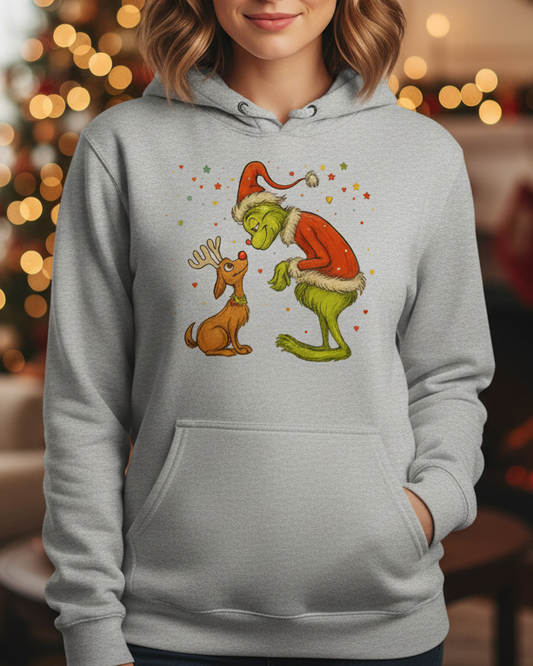 Transfer DTF Grinch y su reno