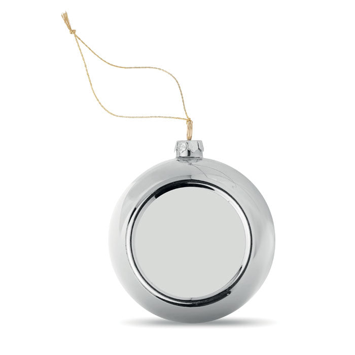 Bola de Navidad personalizada en color plata