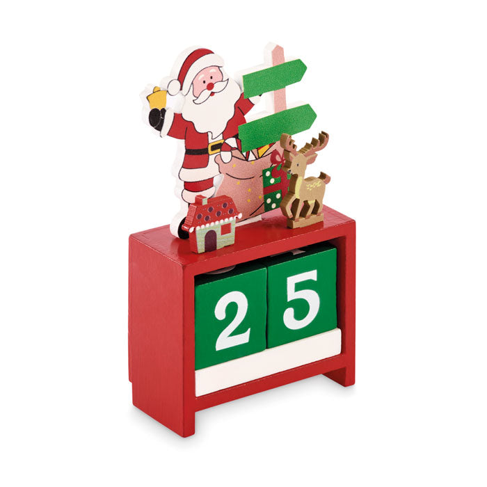 Calendario de Navidad de madera personalizado