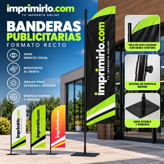 Banderas publicitarias Surf personalizadas imprimirlo.com