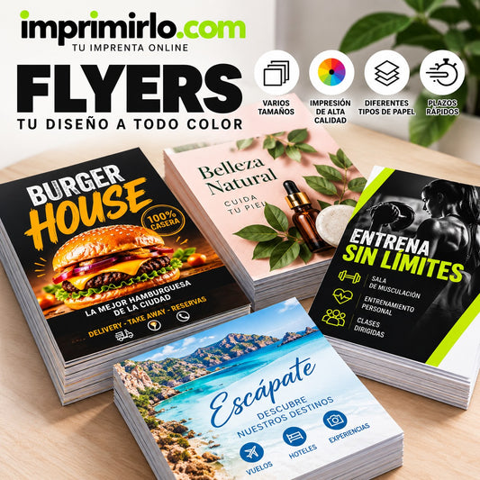 Flyers personalizados a todo color imprimirlo.com