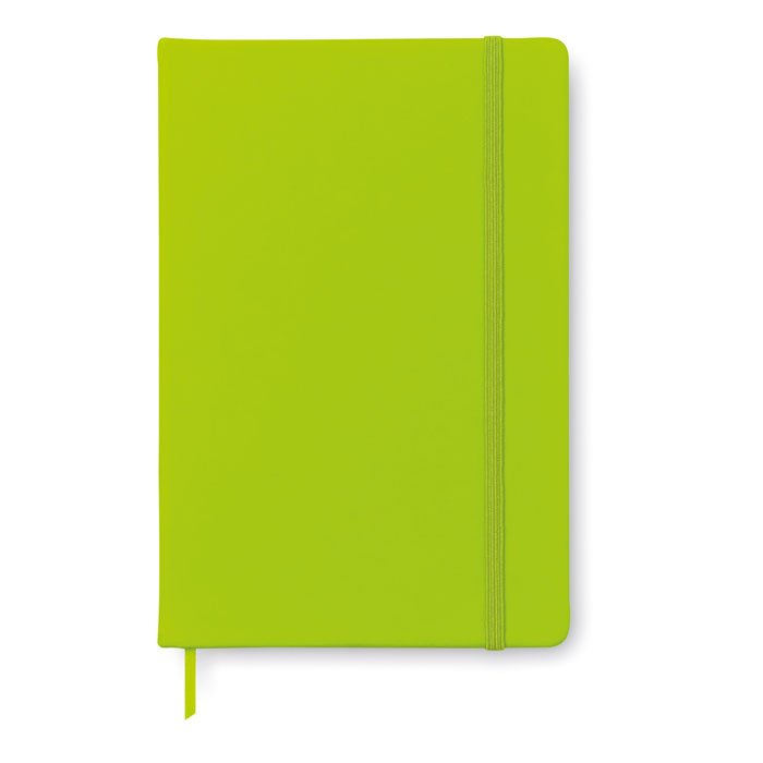 Libreta A6 Rayada de Tapa Dura Personalizada en color lima