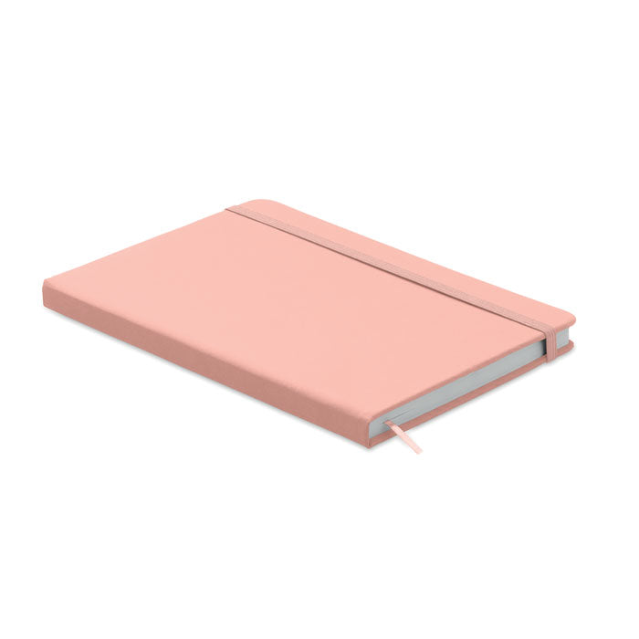 Libreta A5 Rayada de Tapa Dura Personalizada en color rosa bebé