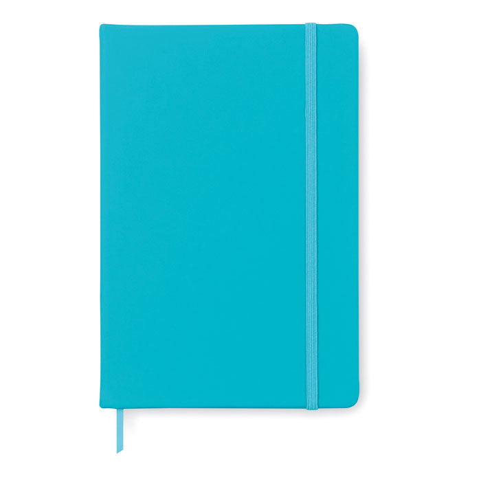 Libreta A5 Rayada de Tapa Dura Personalizada en color turquesa