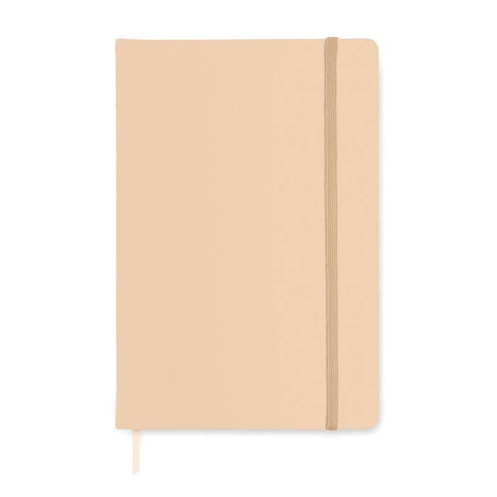Libreta A5 Rayada de Tapa Dura Personalizada en color beige