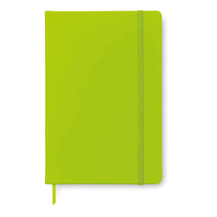 Libreta A5 Rayada de Tapa Dura Personalizada en color lima