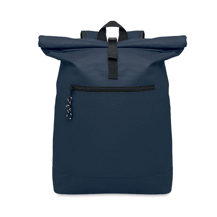 Mochila Roll Top para Portátil 15 Personalizada en color azul