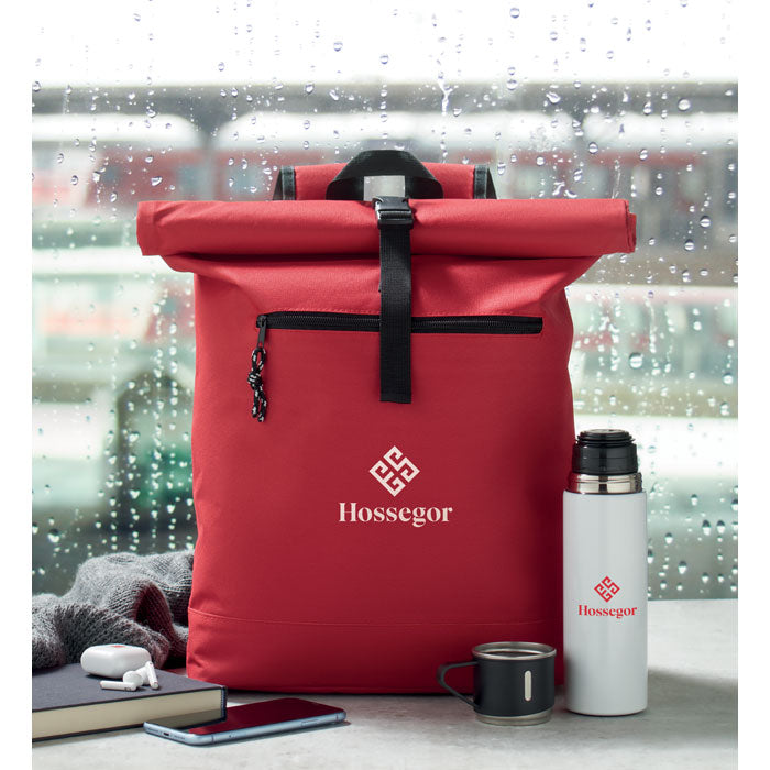 Mochila roll top para portátil personalizada