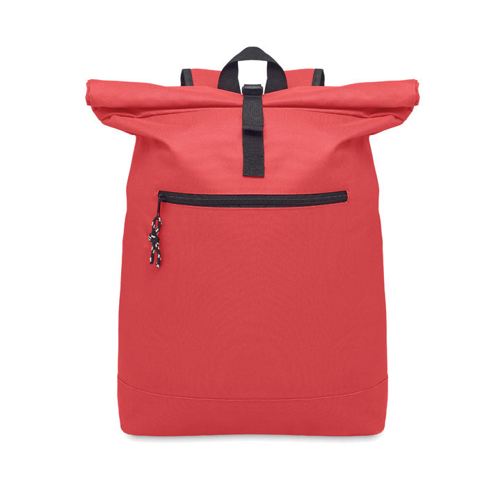 Mochila Roll Top para Portátil 15 Personalizada en color rojo