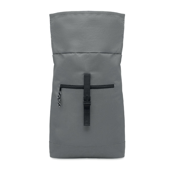 Mochila roll top para portátil, vista de lado