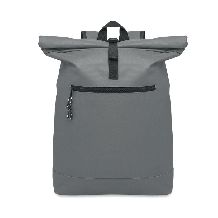 Mochila Roll Top para Portátil 15 Personalizada en color gris piedra