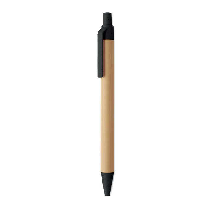 Bolígrafo de Bambú Personalizado en color negro