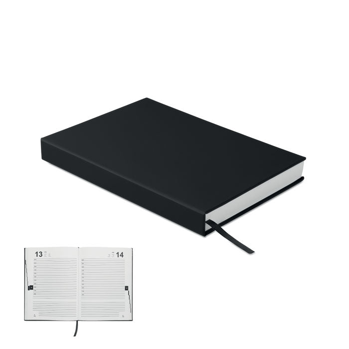 Agenda Perpetua A5 Personalizada en color negro