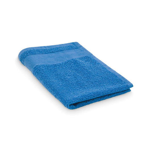 Toalla de rizo 30 × 50 cm personalizada en color azul royal