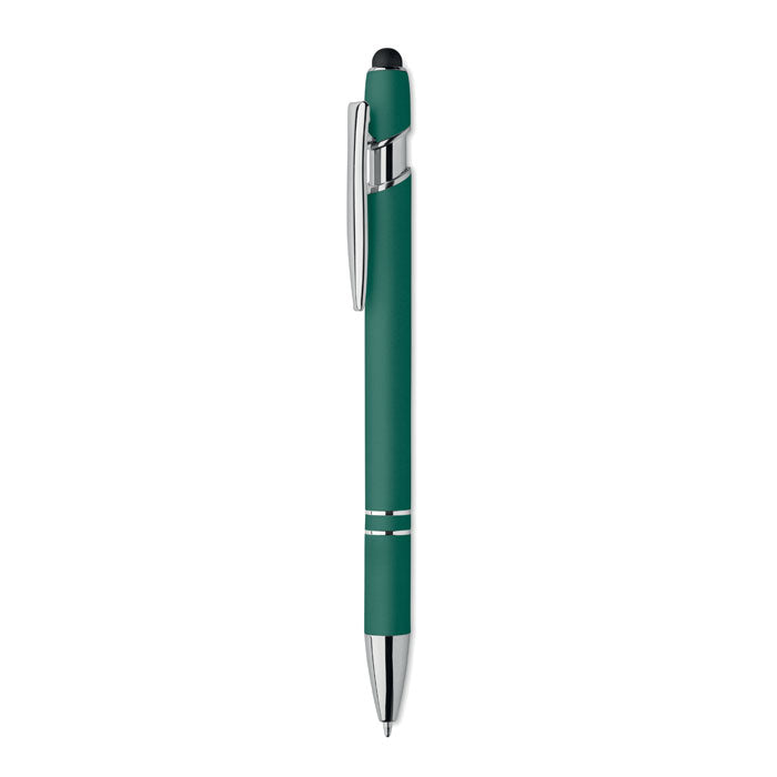 Bolígrafo de Aluminio Gomoso Personalizado en color verde