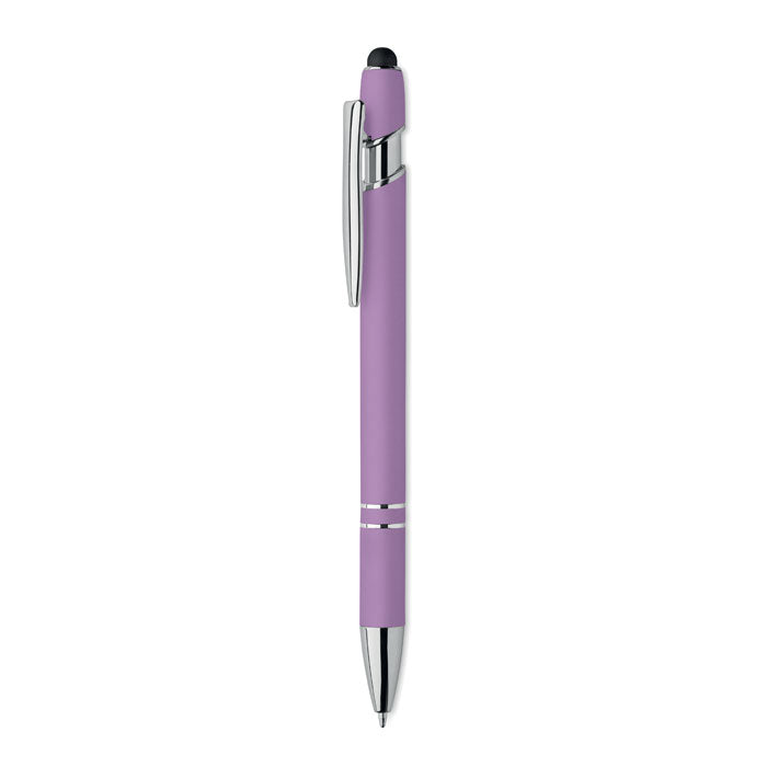 Bolígrafo de Aluminio Gomoso Personalizado en color violeta