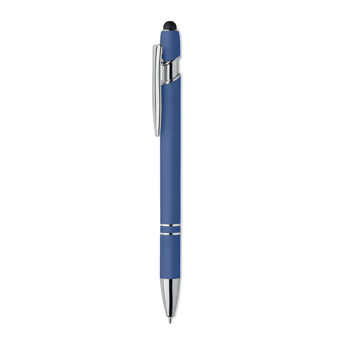 Bolígrafo de Aluminio Gomoso Personalizado en color azul royal