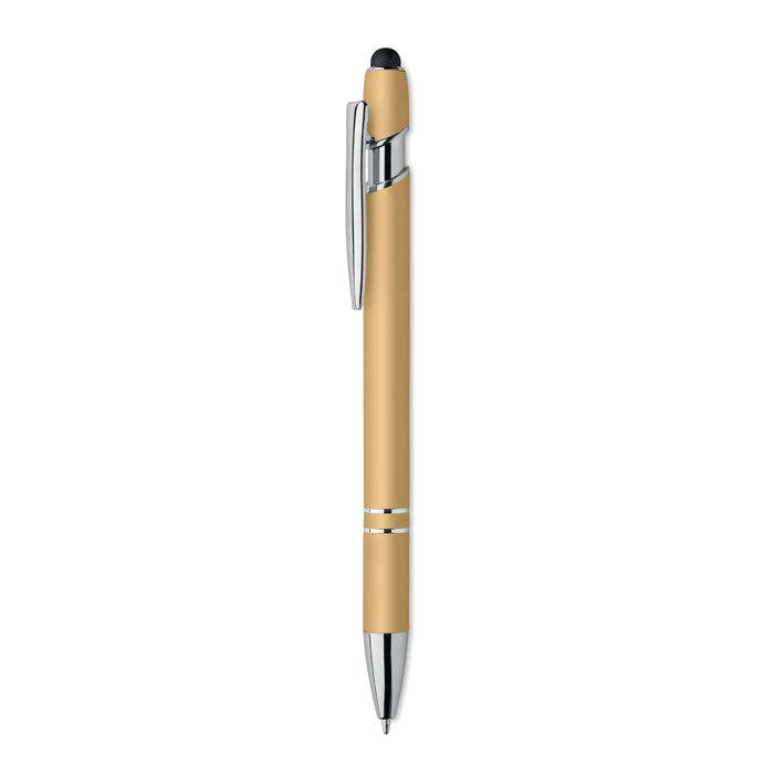 Bolígrafo de Aluminio Gomoso Personalizado en color oro