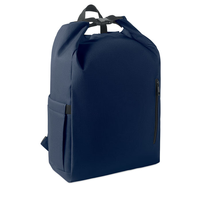 Mochila Roll Top RPET para Portátil Personalizada en color french marino