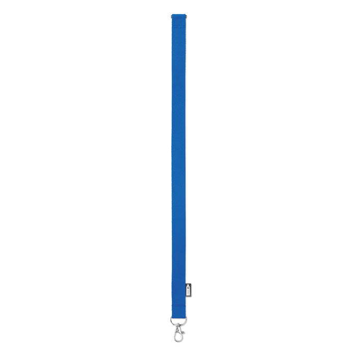 Lanyard de RPET reciclado, vista de lado