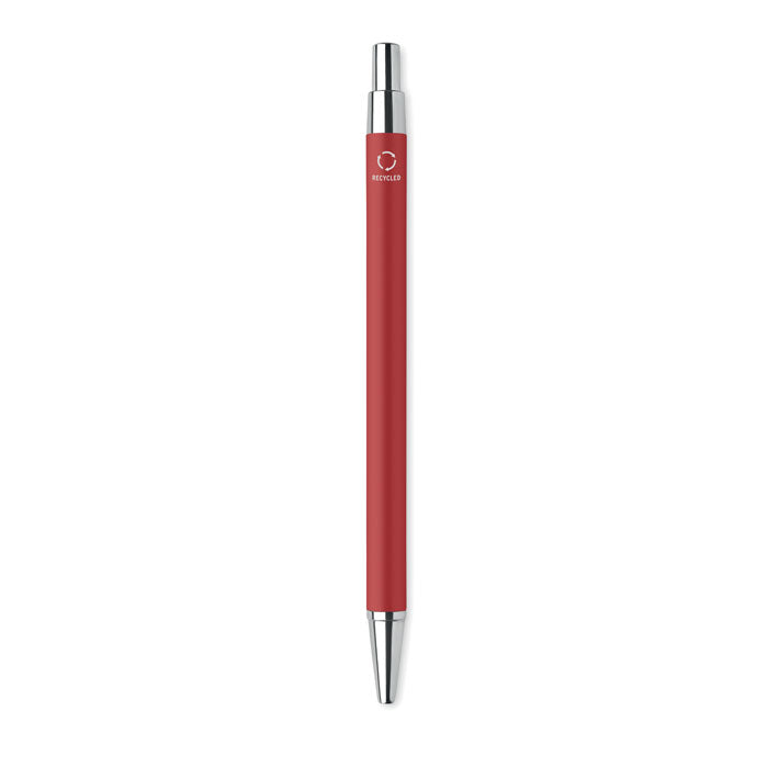 Bolígrafo de Aluminio Reciclado Personalizado en color rojo