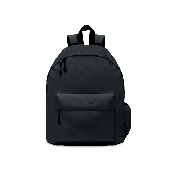 Mochila RPET con bolsillo, vista de lado