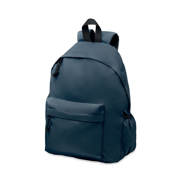 Mochila de Poliéster RPET con Bolsillo Personalizada en color azul