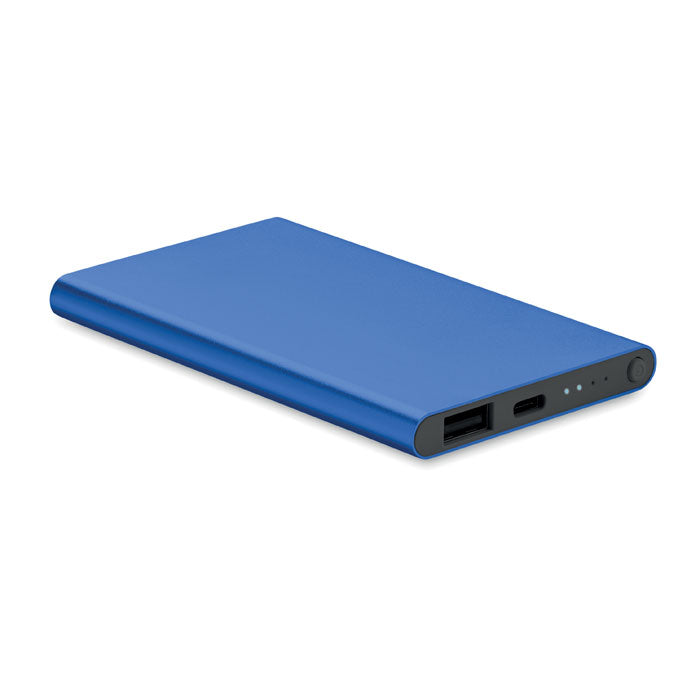 Powerbank USB-C 4000 mAh personalizado en color azul royal