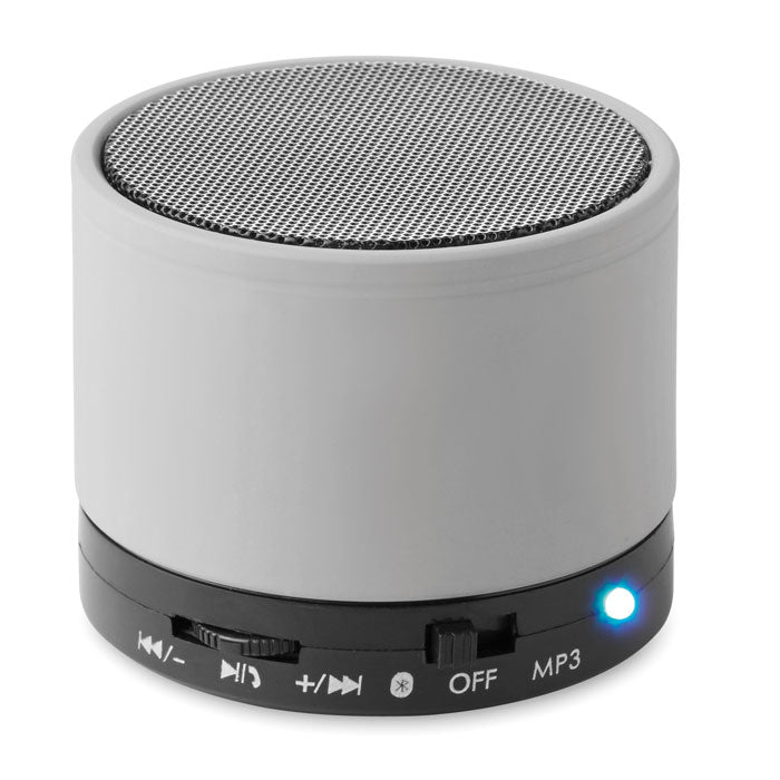 Altavoz Bluetooth Personalizado en color plata mate