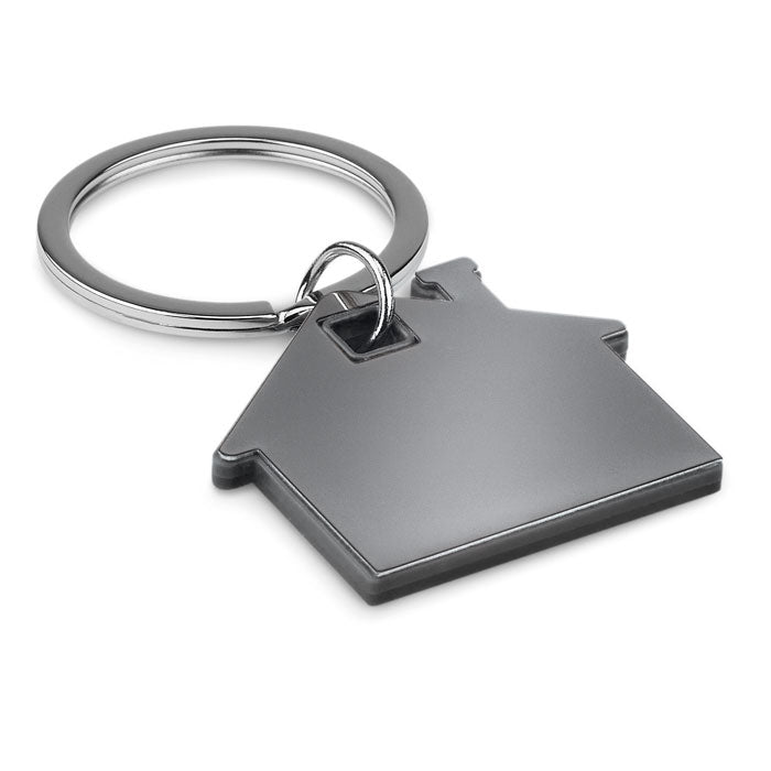Llavero con Forma de Casa Personalizado en color negro