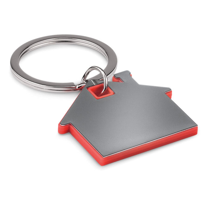 Llavero con Forma de Casa Personalizado en color rojo
