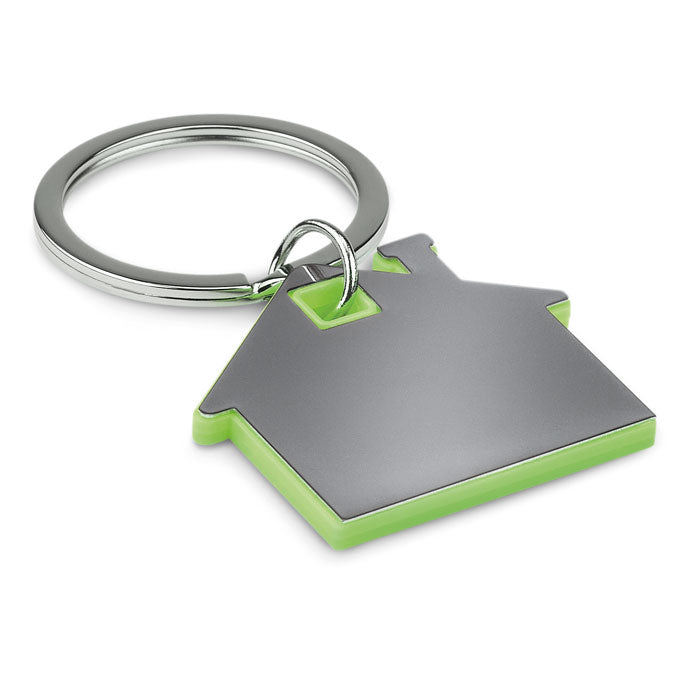 Llavero con Forma de Casa Personalizado en color lima