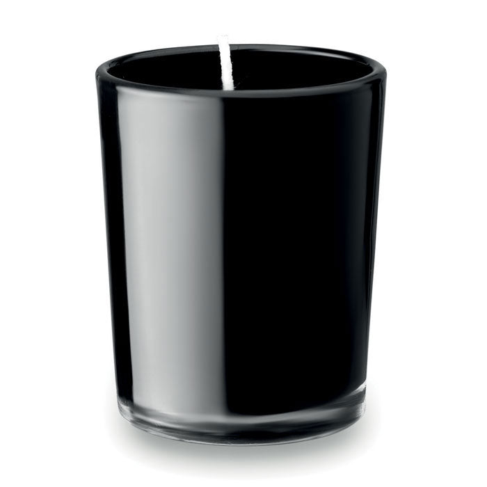 Vela Aromática en Cristal Personalizada en color negro