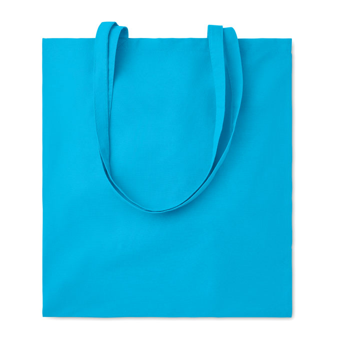 Bolsa de algodón turquesa personalizada