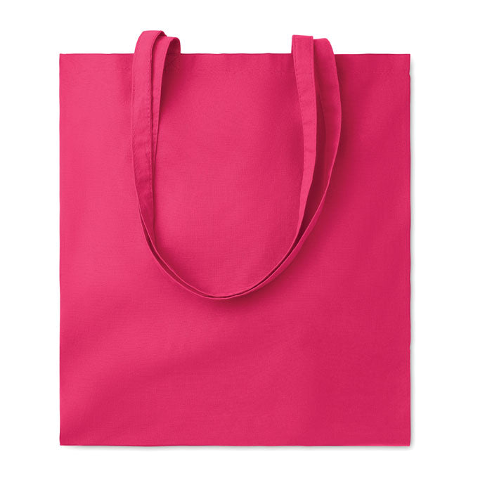 Bolsa de algodón fucsia personalizada