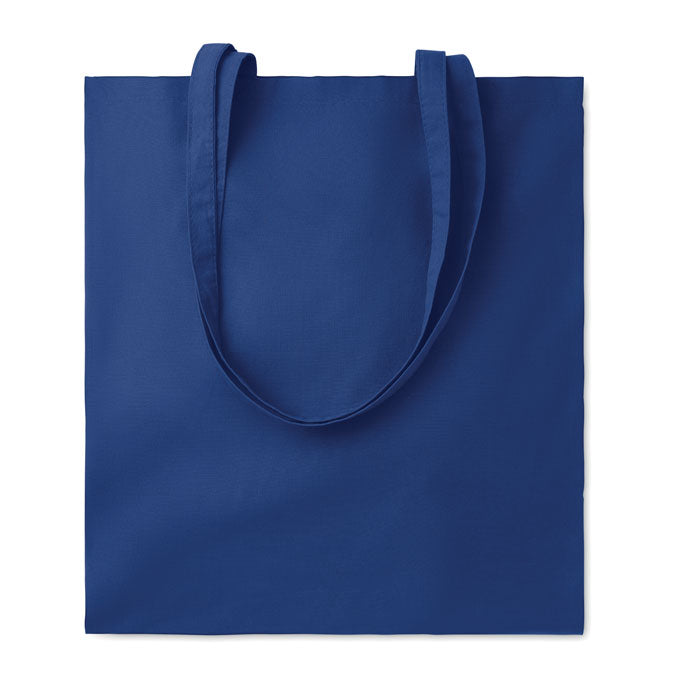 Bolsa de algodón de colores personalizada en color azul
