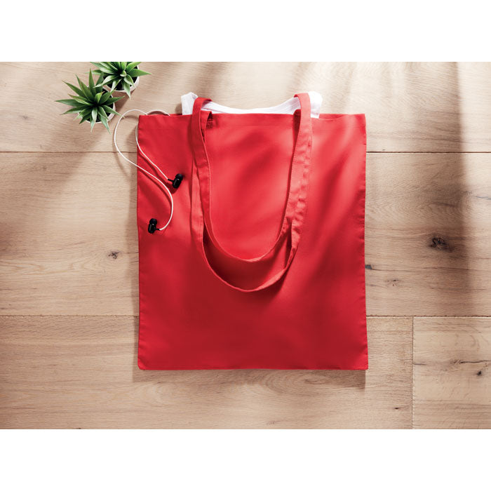 Bolsa de algodón de colores, foto de ambiente