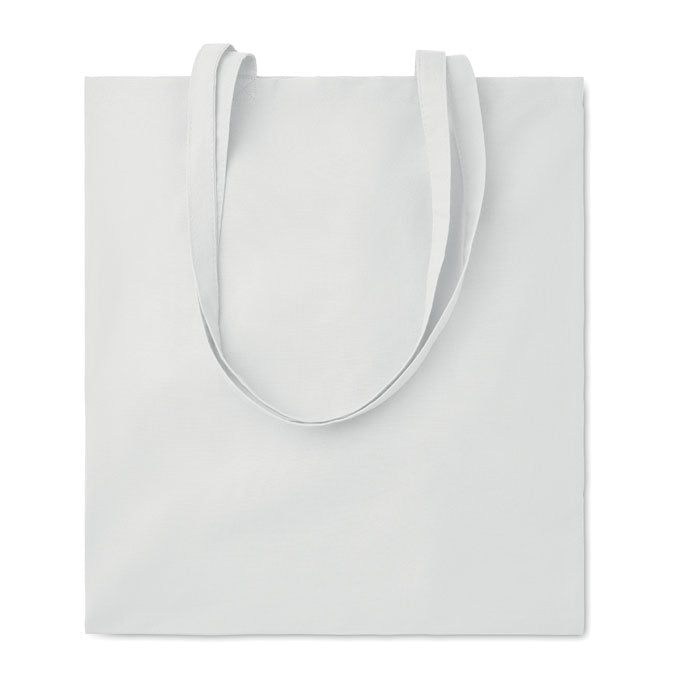 Bolsa de algodón de colores personalizada en color blanco
