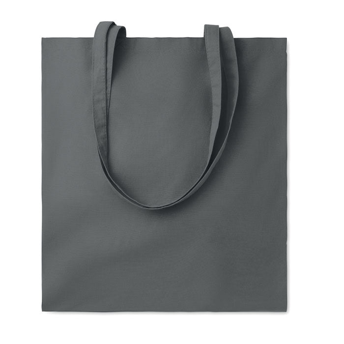 Bolsa de algodón de colores personalizada en color gris piedra