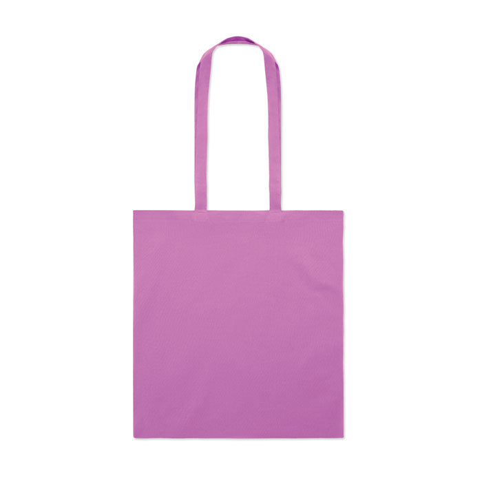 Bolsa de algodón de colores, vista de lado