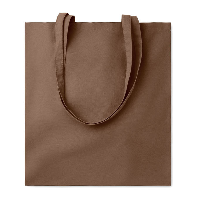 Bolsa de algodón de colores personalizada en color tierra