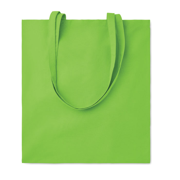Bolsa de algodón de colores personalizada en color lima
