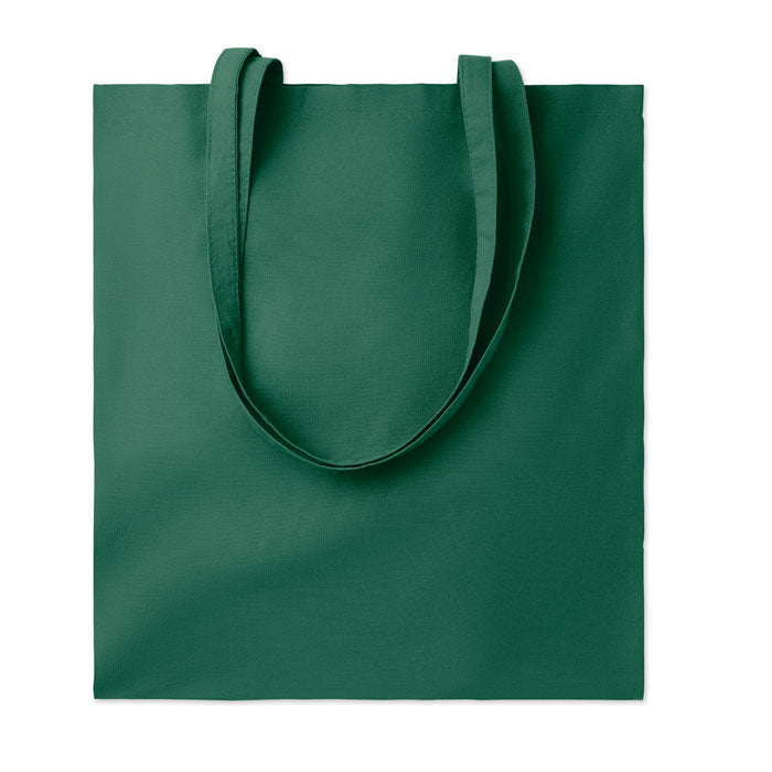 Bolsa de algodón de colores personalizada en color verde oscuro