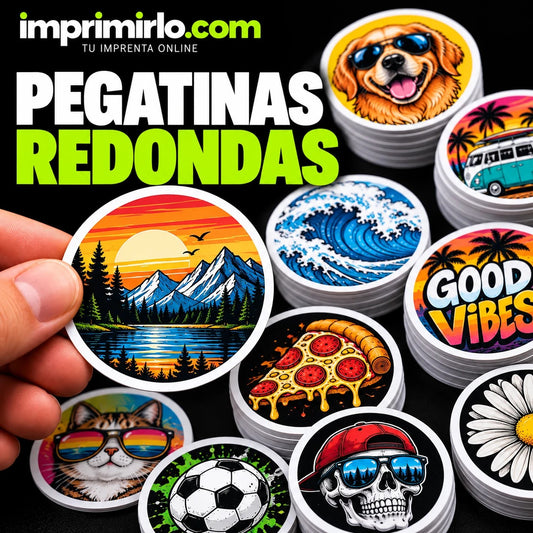 Pegatinas redondas personalizadas
