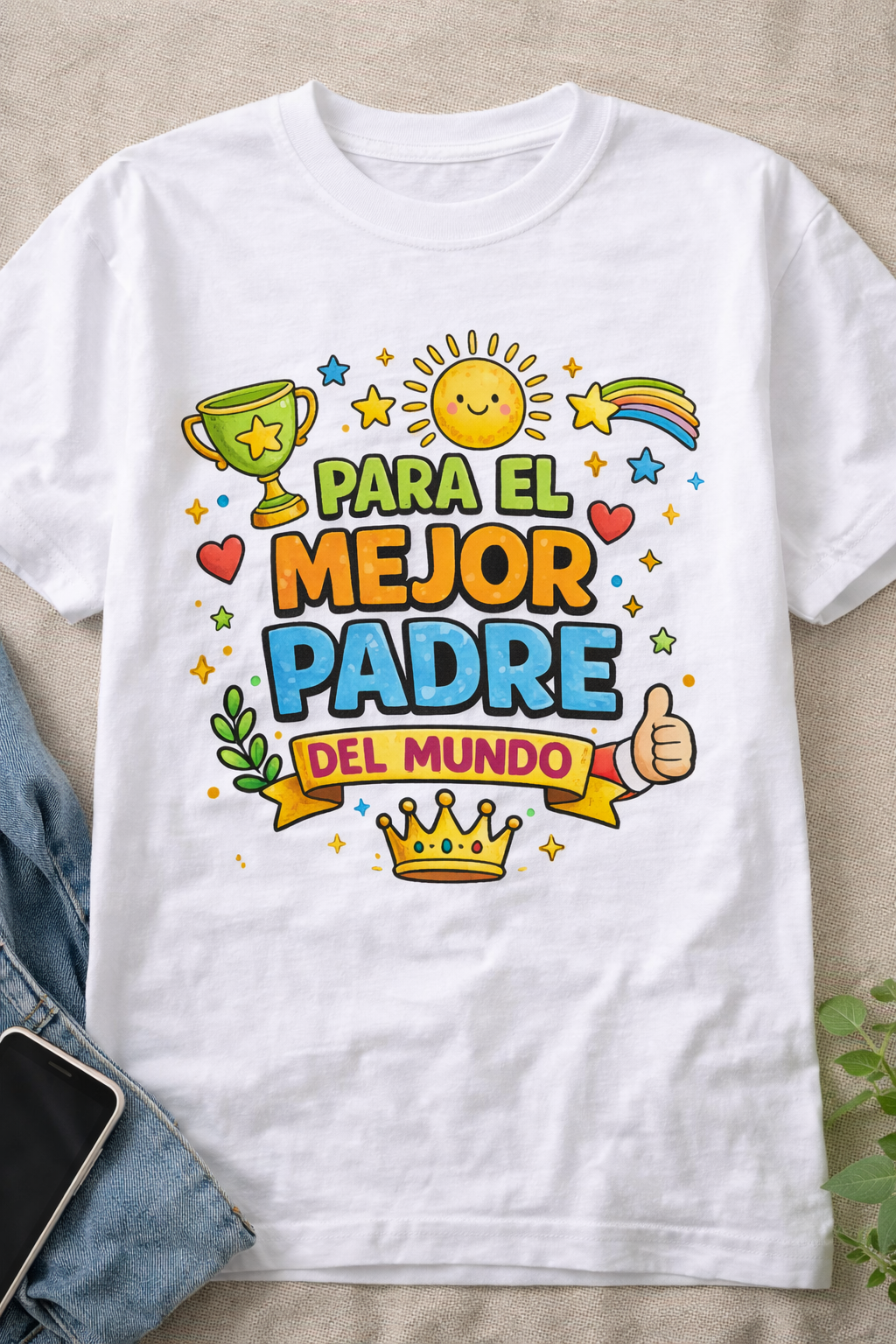 Camiseta Para el mejor padre del mundo