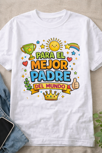Camiseta Para el mejor padre del mundo